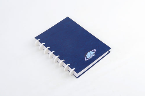StratoPlanner physical disc-bound planner, navy leather cover